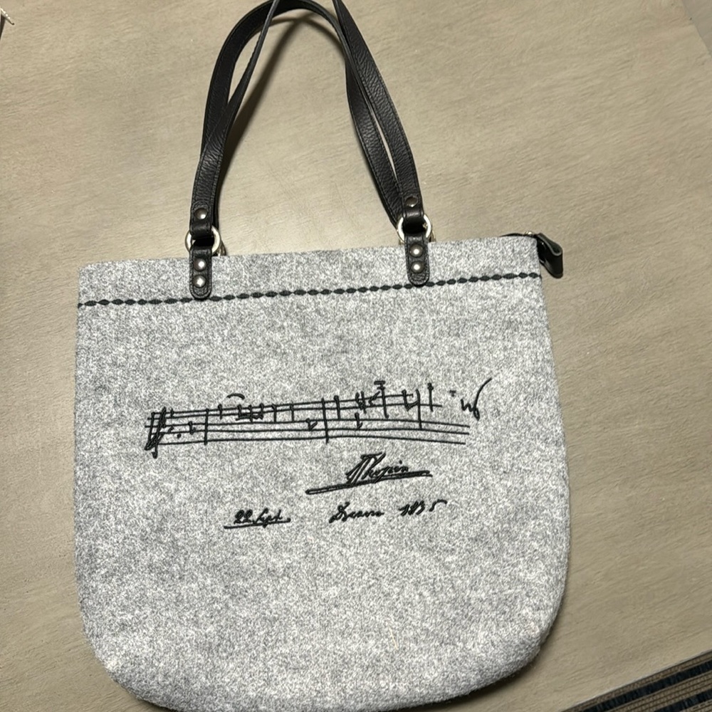 Felted hand bag